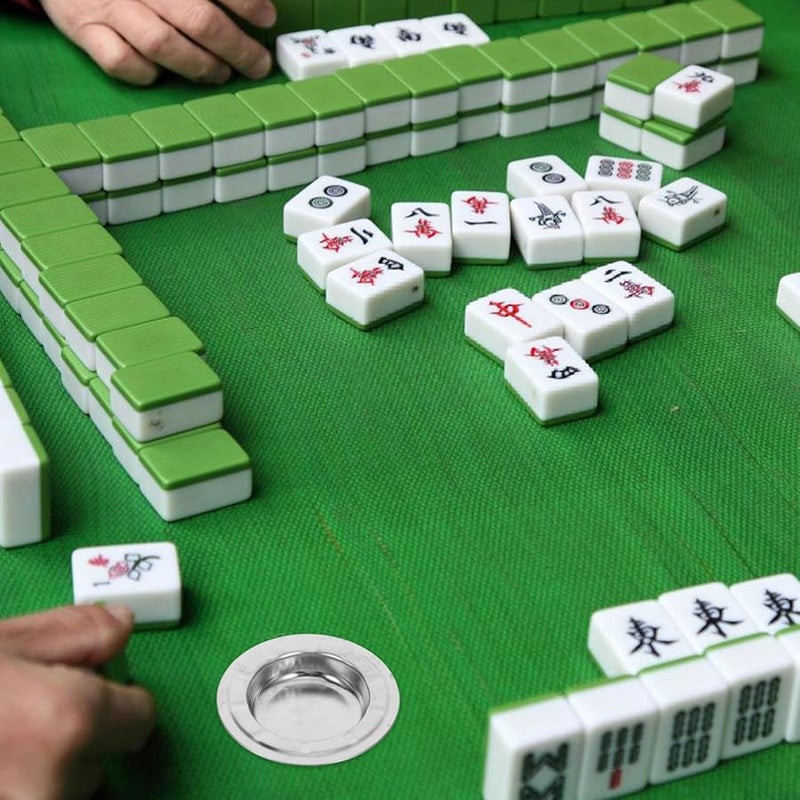 منفضة سجائر من الفولاذ المقاوم للصدأ لطاولة الماهجونغ - حامل رماد مدمج يوفر المساحة - Image 4